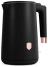 BerlingerHaus Wasserkocher Doppelwandig Schwarz Roségold - 1,7 Liter - 1800W