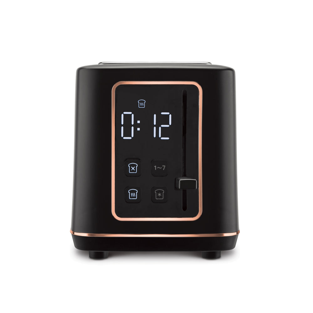BerlingerHaus Toaster Digital Schwarz Roségold - 2 Schlitze - 870W