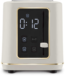 BerlingerHaus Toaster Digital Matt Creme - 2 Schlitze - 870W
