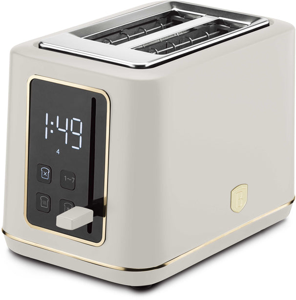 BerlingerHaus Toaster Digital Matt Creme - 2 Schlitze - 870W