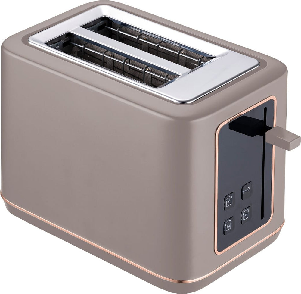 BerlingerHaus Toaster Digital Taupe - 2 Schlitze - 870W