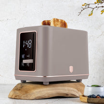 BerlingerHaus Toaster Digital Taupe - 2 Schlitze - 870W