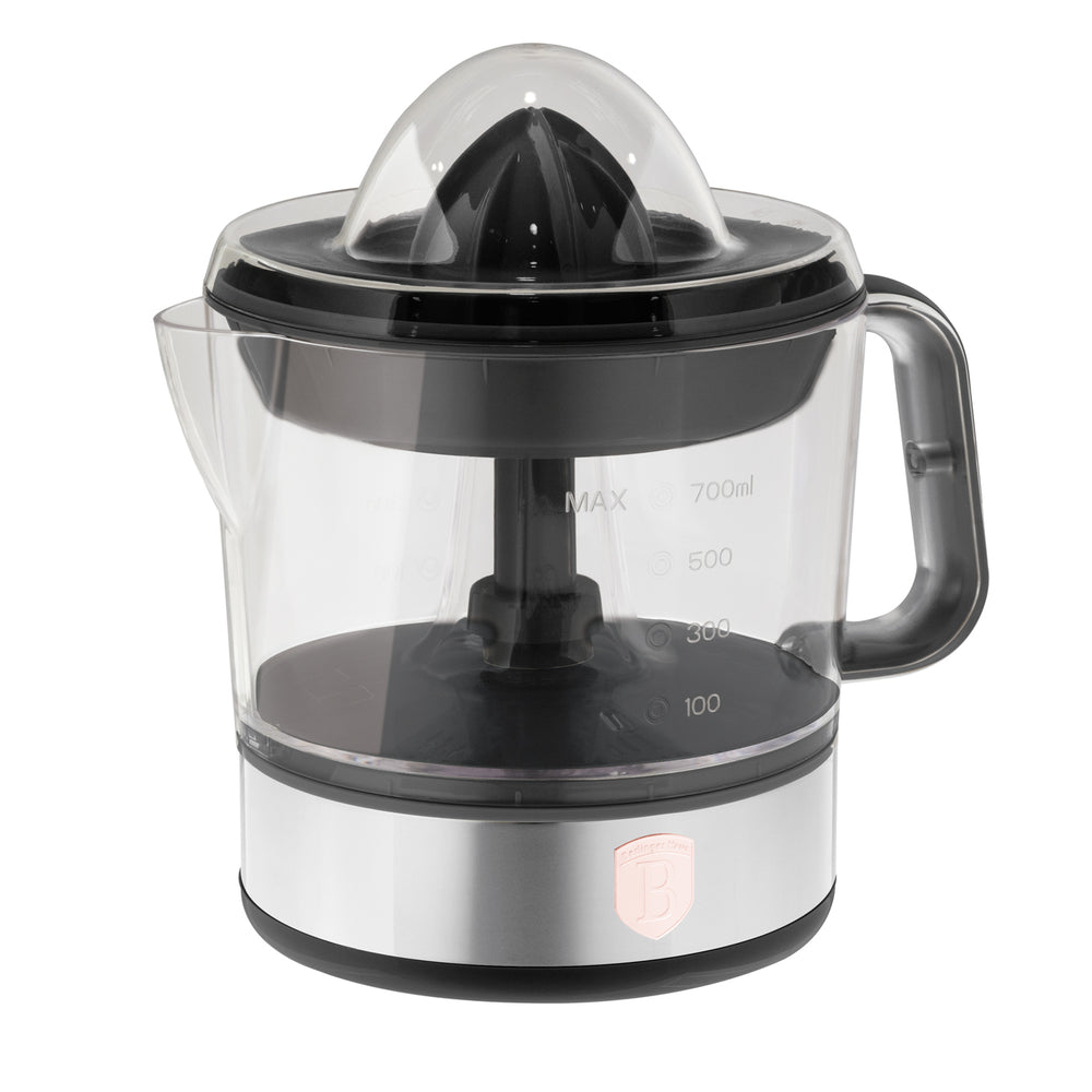 BerlingerHaus Elektrische Zitruspresse / Orangenpresse Schwarz Roségold - 0,7 L - 40 W