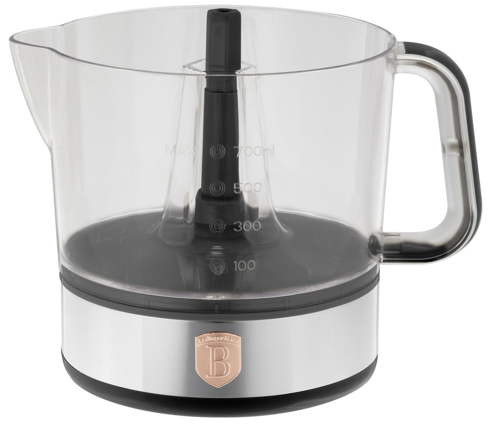 BerlingerHaus Elektrische Zitruspresse / Orangenpresse Schwarz Roségold - 0,7 L - 40 W