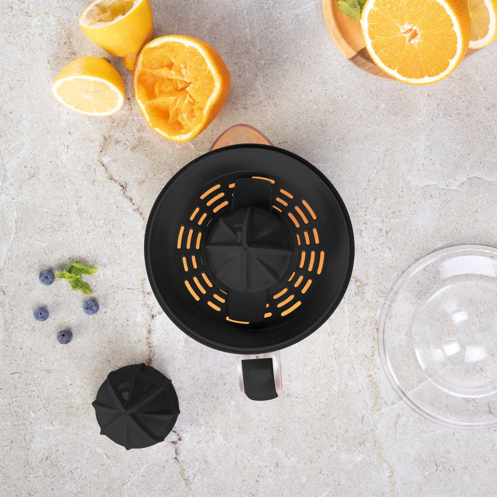 BerlingerHaus Elektrische Zitruspresse / Orangenpresse Schwarz Roségold - 0,7 L - 40 W