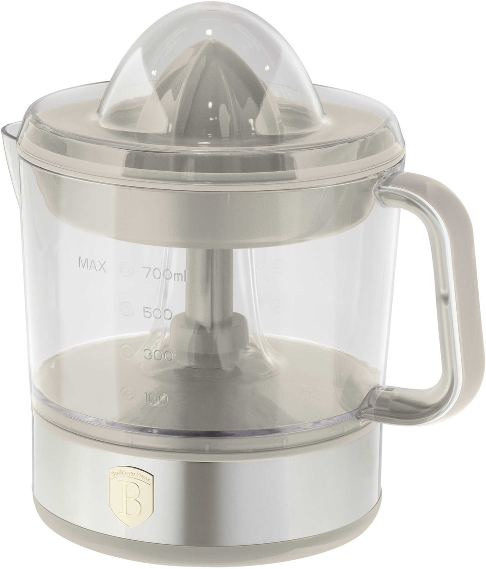 BerlingerHaus Elektrische Zitruspresse / Orangenpresse Matt Creme - 0,7 L - 40 W