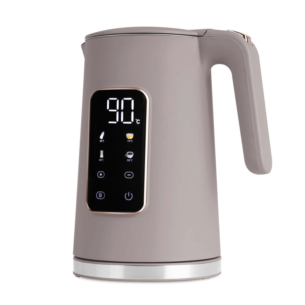 BerlingerHaus Wasserkocher Digital Taupe - Temperatureinstellung - 1.7 Liter - 2200W