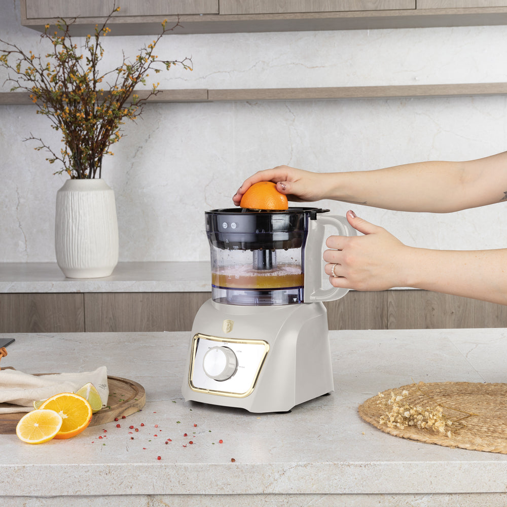 BerlingerHaus Küchenmaschine / Foodprocessor 8-in-1 Matt Creme - 500W