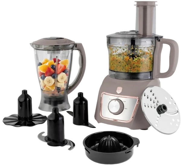 BerlingerHaus Küchenmaschine / Foodprocessor 8-in-1 Matt Taupe - 500W