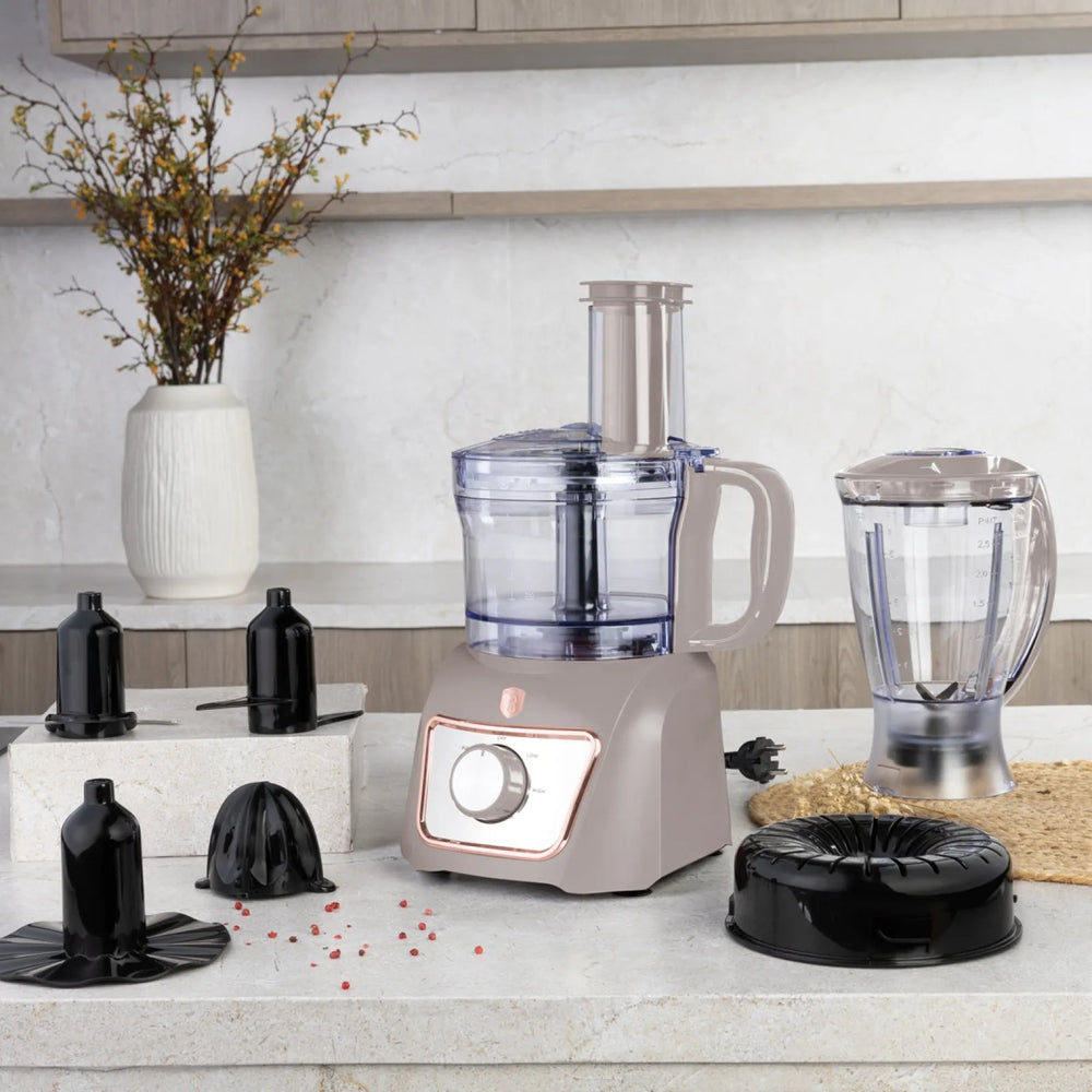 BerlingerHaus Küchenmaschine / Foodprocessor 8-in-1 Matt Taupe - 500W