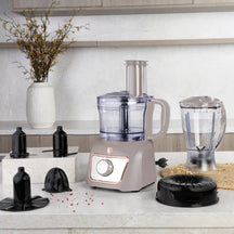 BerlingerHaus Küchenmaschine / Foodprocessor 8-in-1 Matt Taupe - 500W