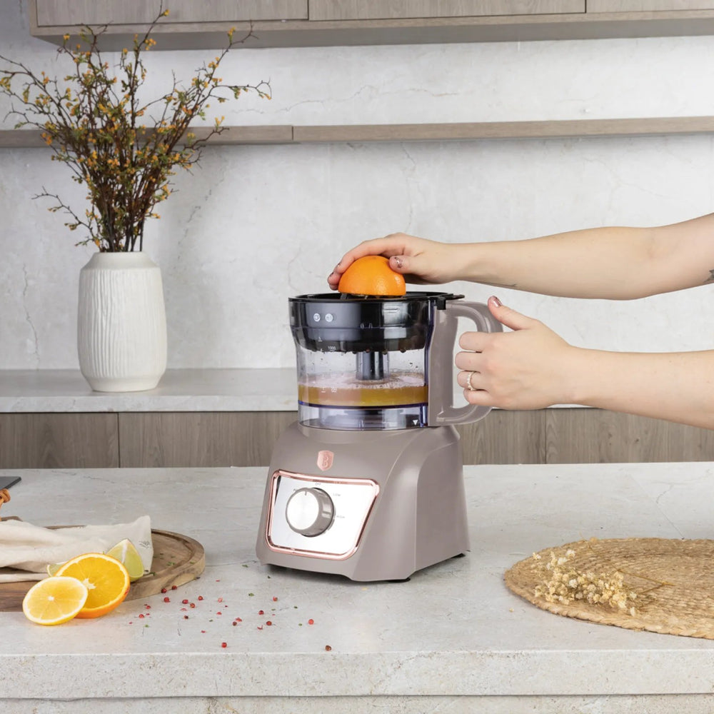 BerlingerHaus Küchenmaschine / Foodprocessor 8-in-1 Matt Taupe - 500W