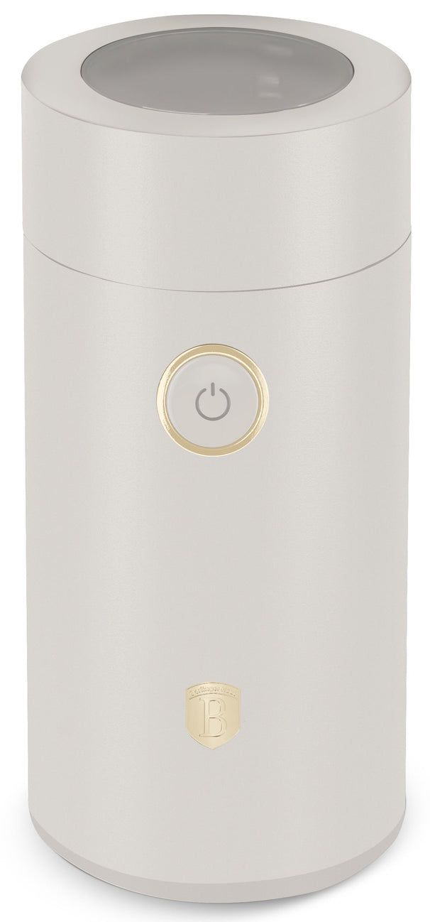 BerlingerHaus Elektrische Kaffeemühle / Kaffeebohnenmühle - Matt Crème - 150W