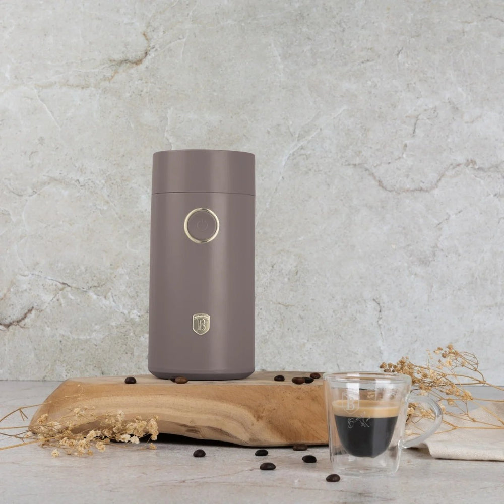 BerlingerHaus Elektrische Kaffeemühle / Kaffeebohnenmühle - Taupe - 150W