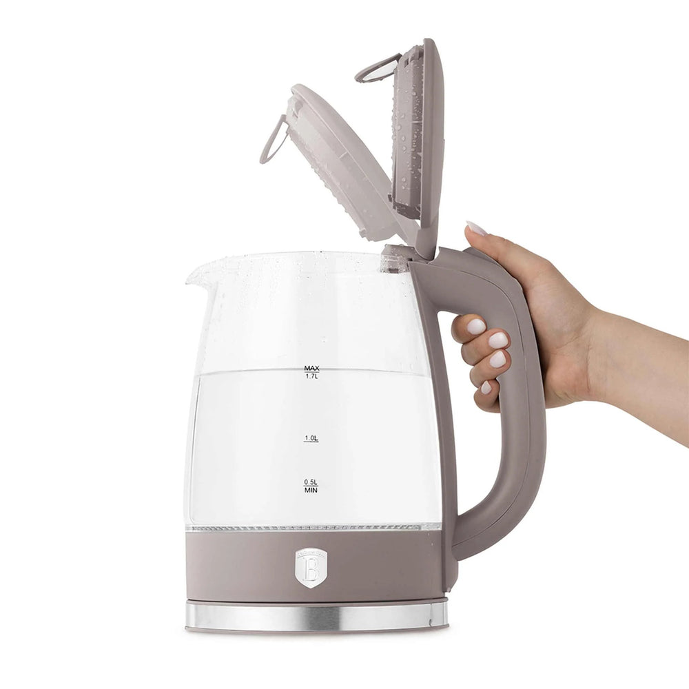 BerlingerHaus Wasserkocher Glas Taupe - 1.7 Liter - 2200W