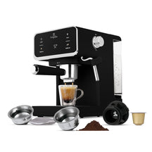 BerlingerHaus Espressomaschine / Kolbenmaschine Digital Matt Schwarz - 3-in-1 - 20 Bar - 1,0 Liter