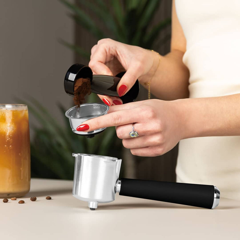 BerlingerHaus Espressomaschine / Kolbenmaschine Digital Matt Schwarz - 3-in-1 - 20 Bar - 1,0 Liter