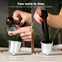 BerlingerHaus Espressomaschine / Siebträgermaschine Digital Matt Creme - 3-in-1 - 20 Bar - 1,0 Liter