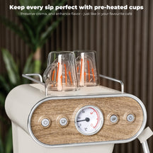 BerlingerHaus Espressomaschine / Siebträgermaschine Digital Matt Creme - 3-in-1 - 20 Bar - 1,0 Liter