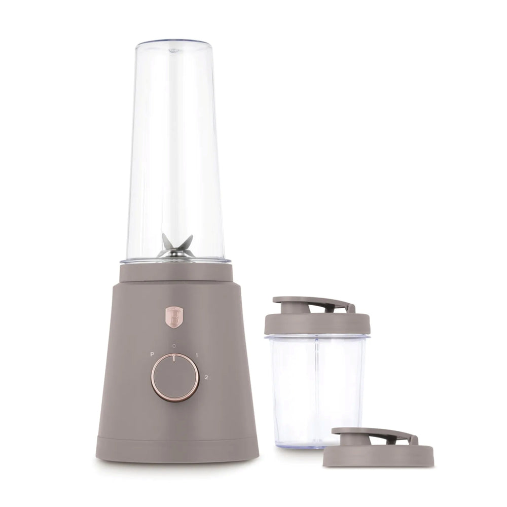 BerlingerHaus Smoothie-Maker to Go Matt Taupe - Inklusive 2 Becher - 320W