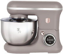 BerlingerHaus Küchenmaschine Taupe - Edelstahl Schüssel 6 Liter - 1500W