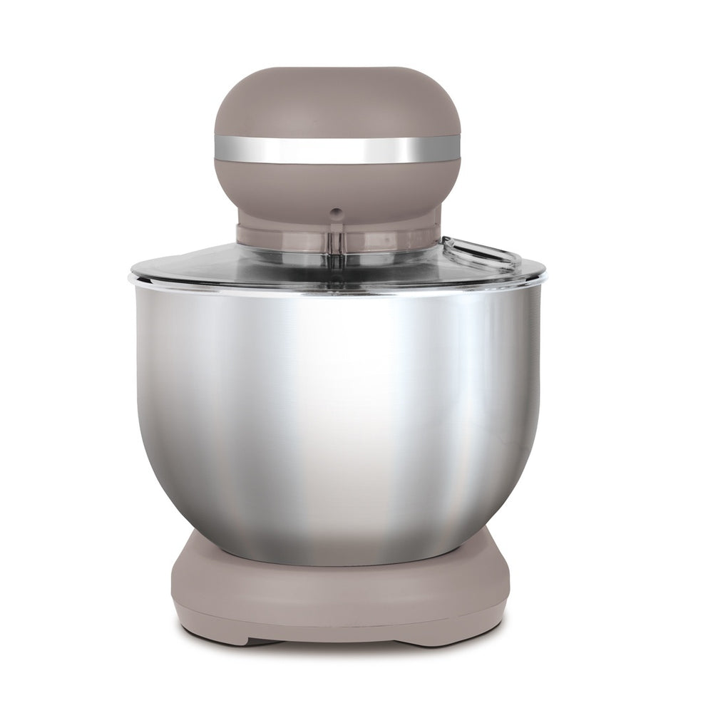 BerlingerHaus Küchenmaschine Taupe - Edelstahl Schüssel 6 Liter - 1500W