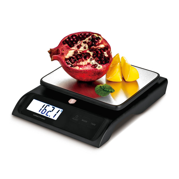 BerlingerHaus Küchenwaage Digital Schwarz Roségold - Maximal 6 kg