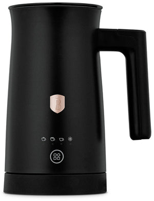 BerlingerHaus Elektrischer Milchaufschäumer 4-in-1 Schwarz Roségold - 160 ml