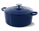 BK Bräter Bourgogne Royal Blue Gusseisen ø 24 cm / 4,2 Liter - emaillierte Antihaftbeschichtung