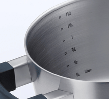 BK Topfset Conical Cool 5-teilig - Edelstahl - Kochtöpfe ø 16, 18, 20, 24 cm & Stieltopf ø 16 cm