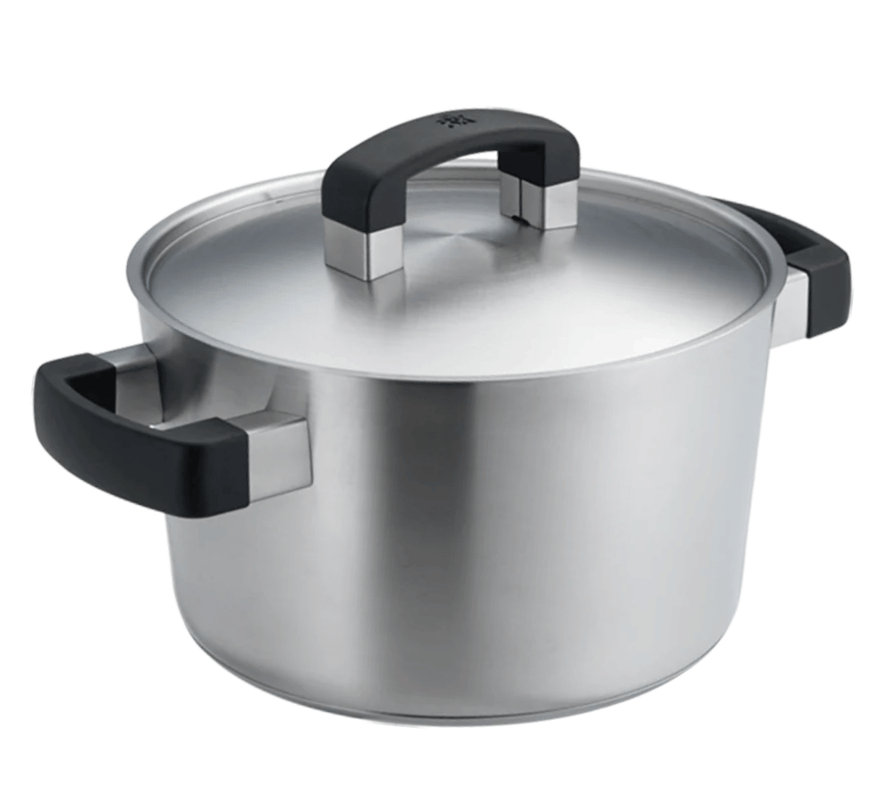 BK Topfset Conical Cool 5-teilig - Edelstahl - Kochtöpfe ø 16, 18, 20, 24 cm & Stieltopf ø 16 cm