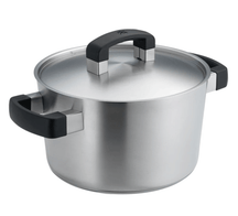 BK Topfset Conical Cool 5-teilig - Edelstahl - Kochtöpfe ø 16, 18, 20, 24 cm & Stieltopf ø 16 cm