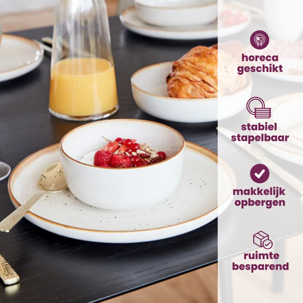 Cosy & Trendy Geschirrset Baltic Vanilla - 18-teilig / 6 Personen