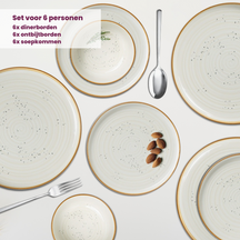 Cosy & Trendy Geschirrset Baltic Vanilla - 18-teilig / 6 Personen
