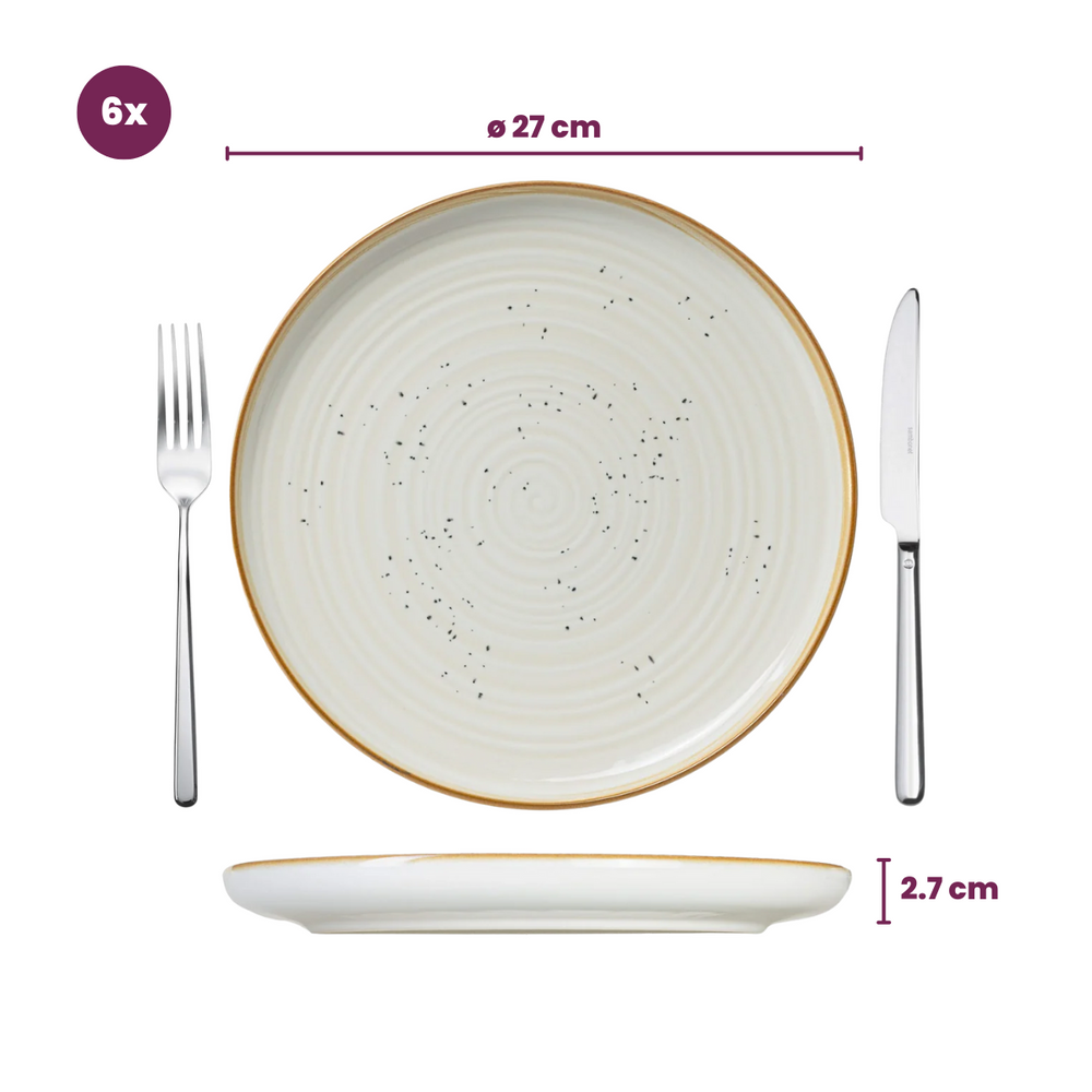 Cosy & Trendy Geschirrset Baltic Vanilla - 18-teilig / 6 Personen