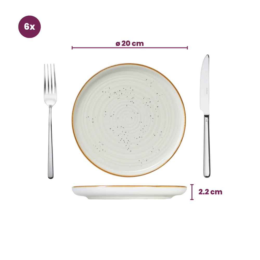 Cosy & Trendy Geschirrset Baltic Vanilla - 18-teilig / 6 Personen