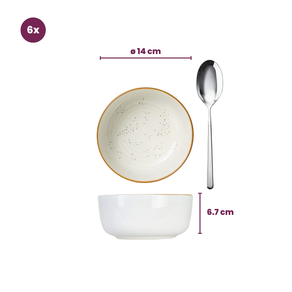 Cosy & Trendy Geschirrset Baltic Vanilla - 18-teilig / 6 Personen