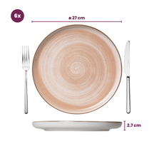 Cosy & Trendy Speiseteller Baltic Peach ø 27 cm - 6 stuks