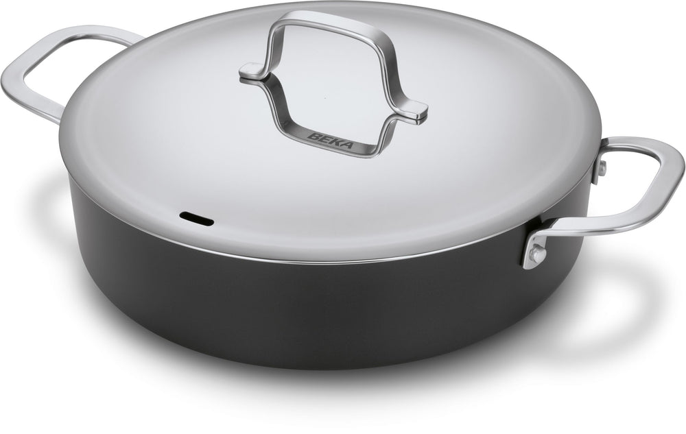Beka Schmorpfanne / Sauteuse mit Deckel Maestro Alu Ø 28 cm – keramische antihaftbeschichtung