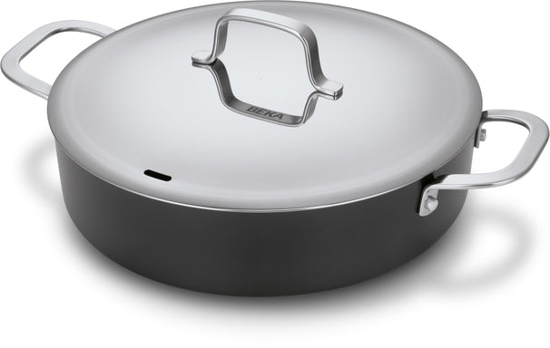 Beka Schmorpfanne / Sauteuse mit Deckel Maestro Alu Ø 28 cm – keramische antihaftbeschichtung