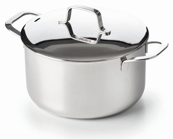 Beka Kochtopf Maestro RVS mit Deckel ø 24 cm / 5,1 Liter - geeignet für alle Wärmequellen
