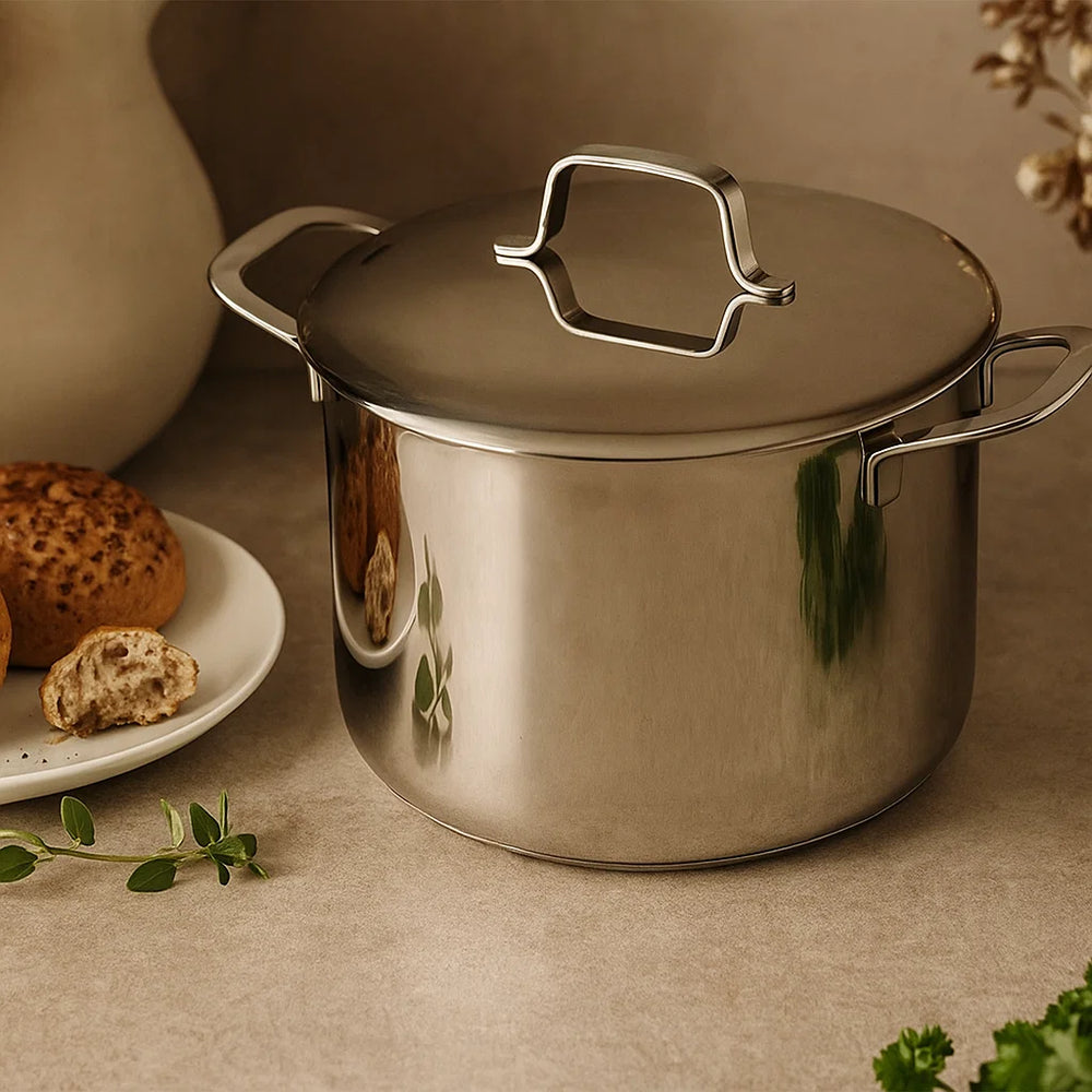 Beka Suppenpfanne Maestro RVS mit Deckel ø 24 cm / 7,4 Liter - geeignet für alle Wärmequellen