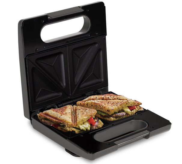 BerlingerHaus Sandwichmaker 3-in-1 Matt Anthrazit - Herausnehmbare Platten - Waffel & Grill - 780W