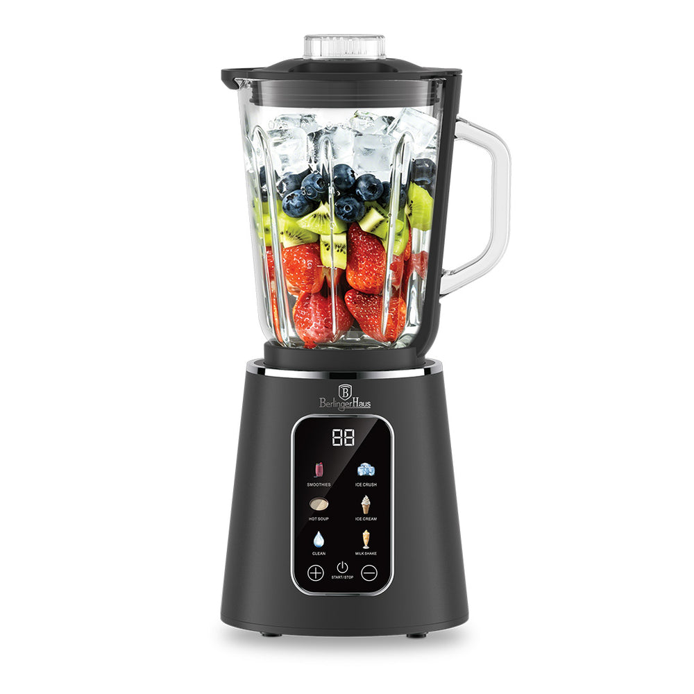 BerlingerHaus Standmixer Digital Matt Anthrazit - Glasbehälter - 1,5 Liter - 1000W