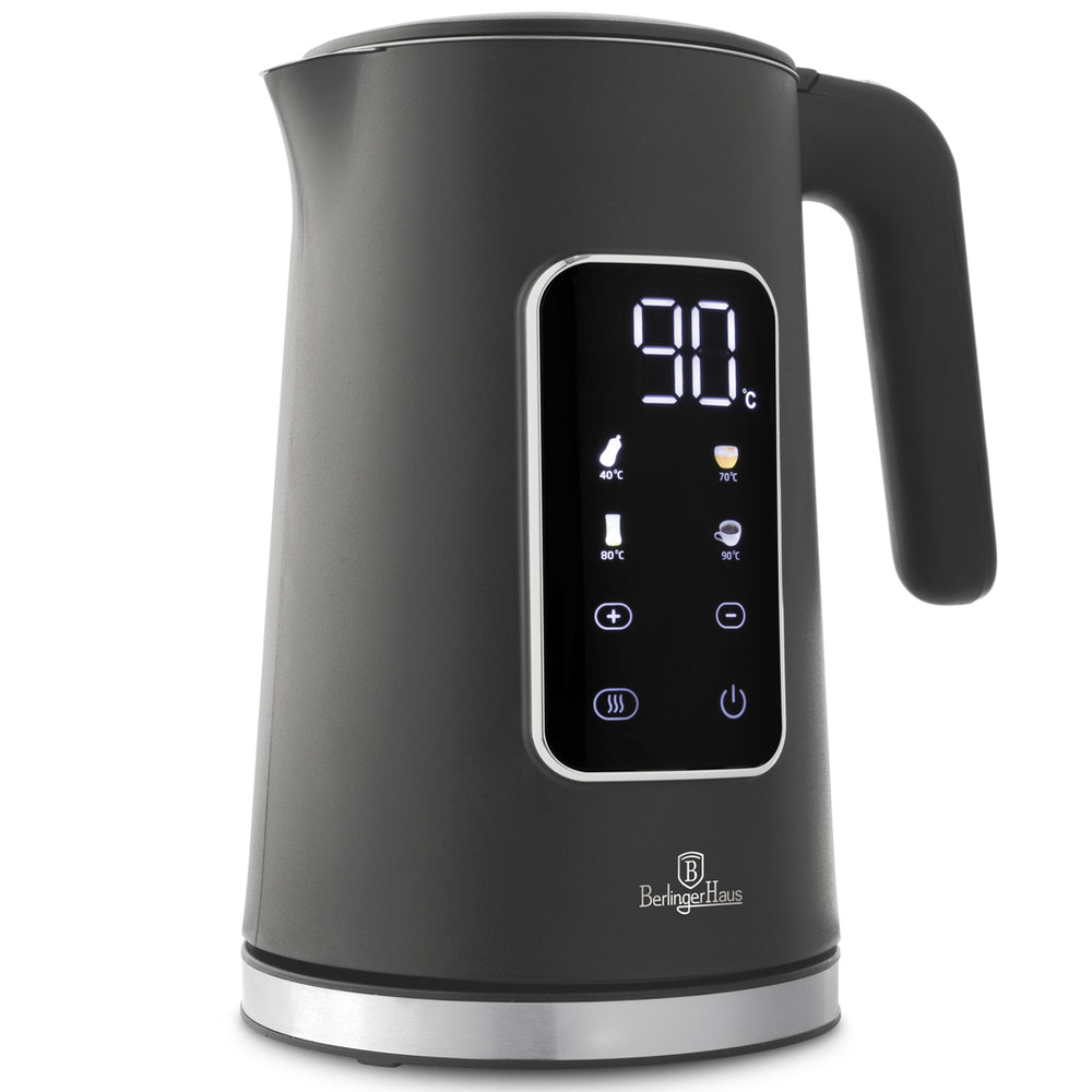 BerlingerHaus Wasserkocher Digital Matt Anthrazit - Temperaturregelung - 1,7 Liter - 2200W