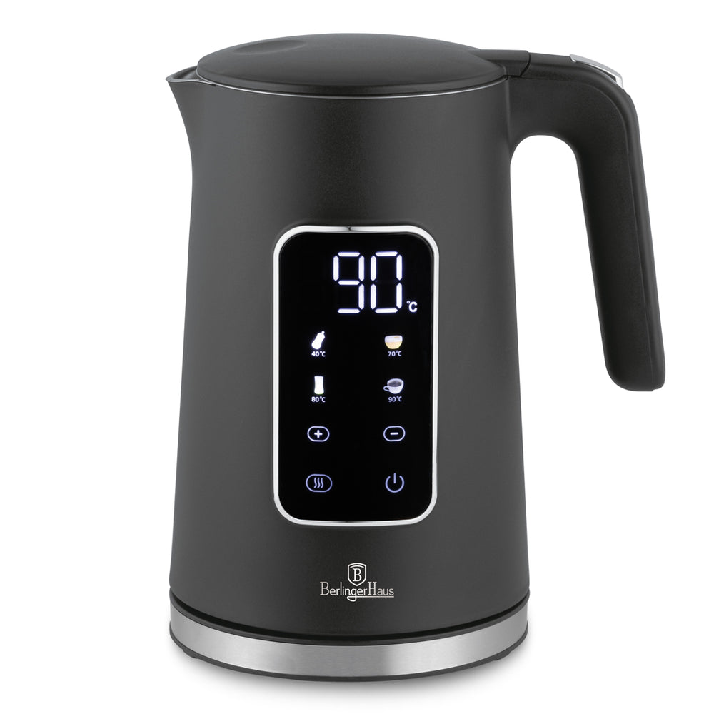 BerlingerHaus Wasserkocher Digital Matt Anthrazit - Temperaturregelung - 1,7 Liter - 2200W