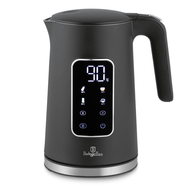 BerlingerHaus Wasserkocher Digital Matt Anthrazit - Temperaturregelung - 1,7 Liter - 2200W