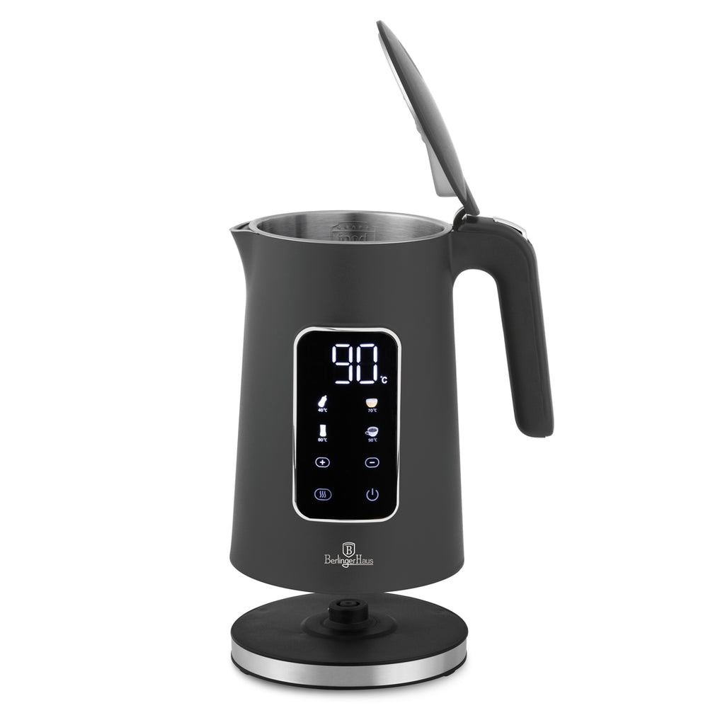 BerlingerHaus Wasserkocher Digital Matt Anthrazit - Temperaturregelung - 1,7 Liter - 2200W