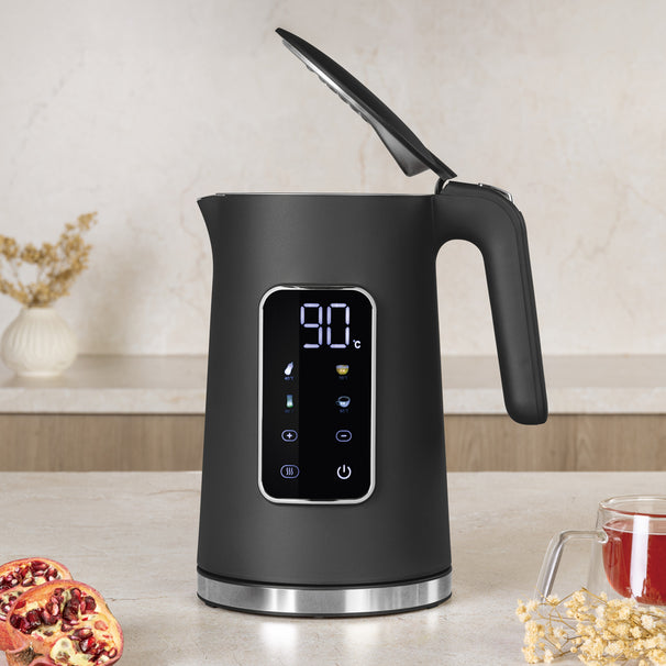 BerlingerHaus Wasserkocher Digital Matt Anthrazit - Temperaturregelung - 1,7 Liter - 2200W