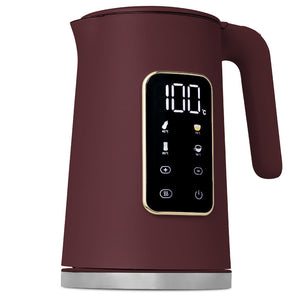 BerlingerHaus Wasserkocher Digital Matt Bordeaux - Temperatureinstellung - 1,7 Liter - 2200W